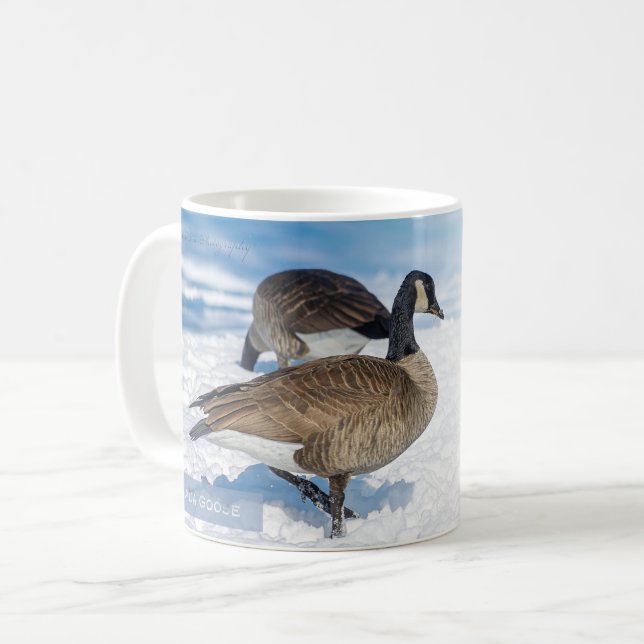Mug Oie du Canada Matthieu 6:26 KJV (Devant gauche)