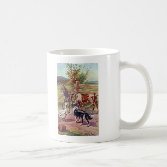 Mug Oie grise avec tous ses amis (Droite)