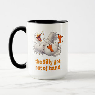 Mug Oie Ridicule qui Rit dans un Dessin Animé
