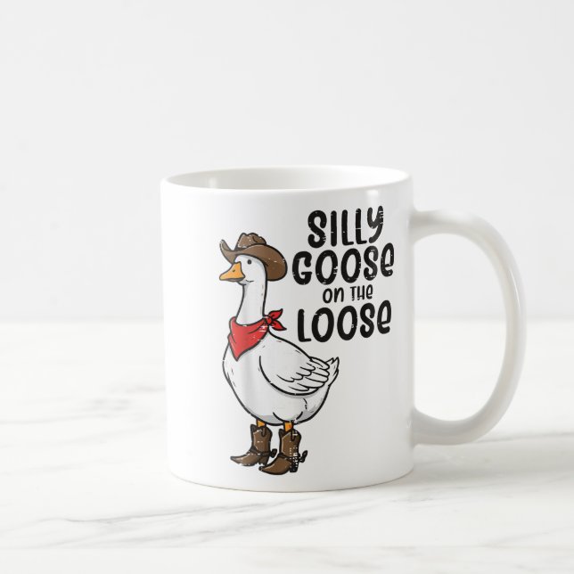 Mug Oie Silly Sur Le Cowboy Loose Drôle Animal Men W (Droite)