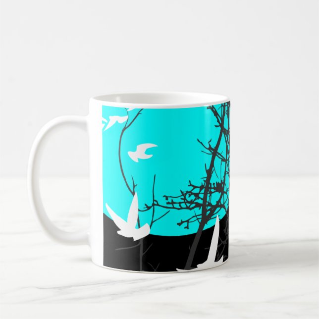 Mug oiseau à silhouette (Gauche)