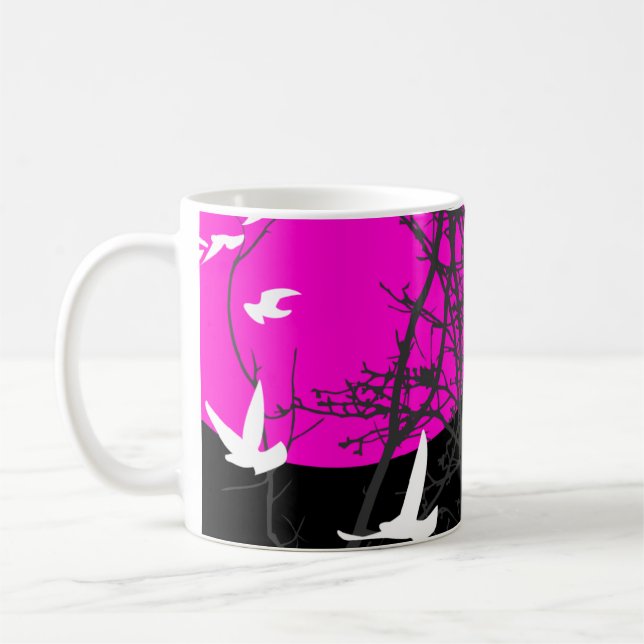 Mug oiseau à silhouette (Gauche)