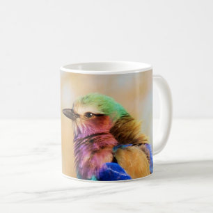 Mug Oiseau africain coloré de rouleau de