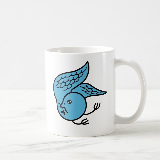 Mug Oiseau bleu chanceux (Droite)
