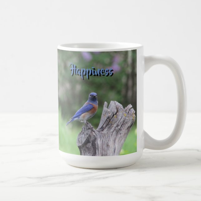 Mug Oiseau bleu du bonheur (Droite)