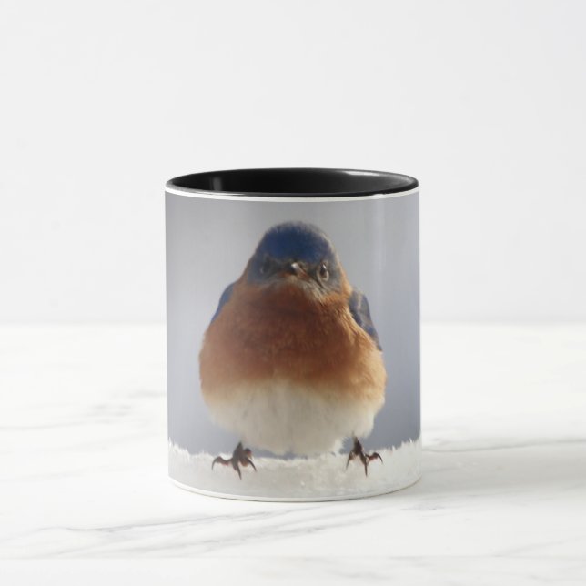 Mug Oiseau bleu gras (Centre)