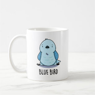 Mug Oiseau Bleu Jeu de Mots Drôle sur les Animaux 