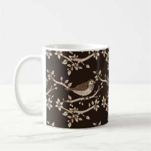 Mug Oiseau Brown gravé