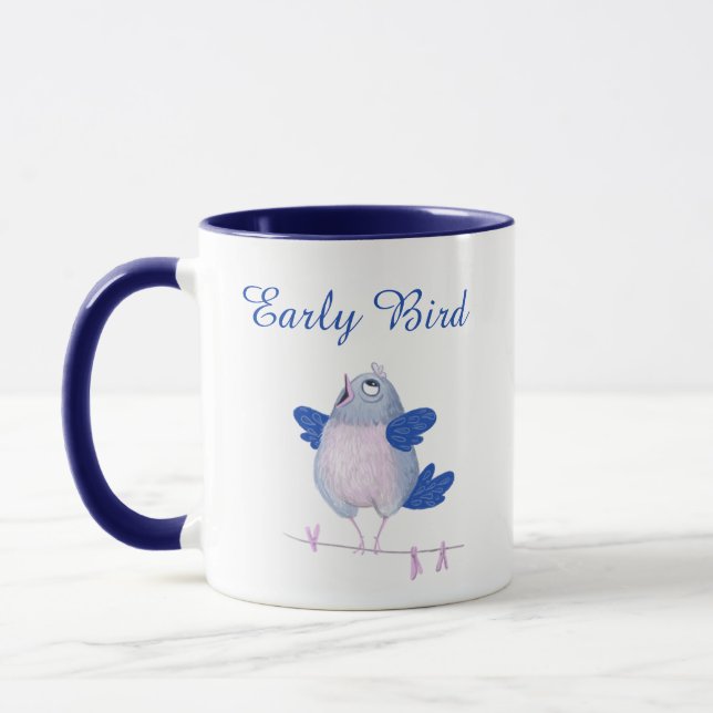 Mug Oiseau chantant mignon (Gauche)