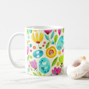 Mug Oiseau chanteur printanier fantaisiste et Art popu