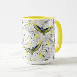 Mug Oiseau coloré du Paradis élégant tropical