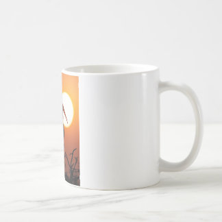 Mug Oiseau couché de soleil en Branche - Oiseau mur de