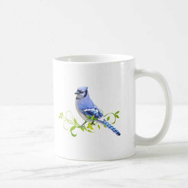Mug Oiseau de geai bleu (Droite)