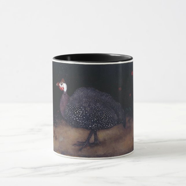 Mug Oiseau de Guineafowl moucheté (par Jan Mankes) (Centre)