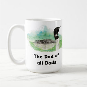 Mug Oiseau de Loon commun d'Art sauvage Papa de tous l