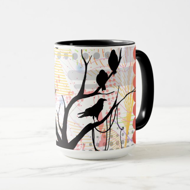 Mug Oiseau de même plumage soyez unique ensemble (Devant droit)