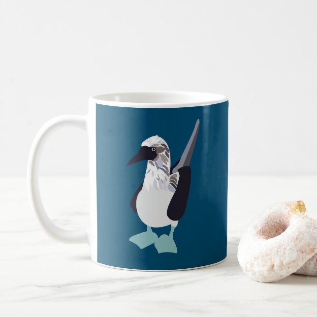 Mug Oiseau de mer fou à pieds bleus  (Avec donut)