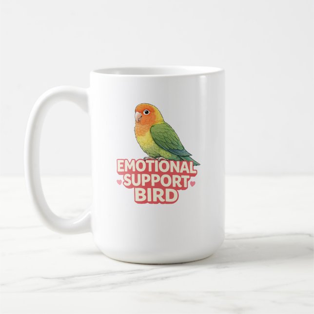 Mug Oiseau de soutien émotionnel Inséparable (Gauche)