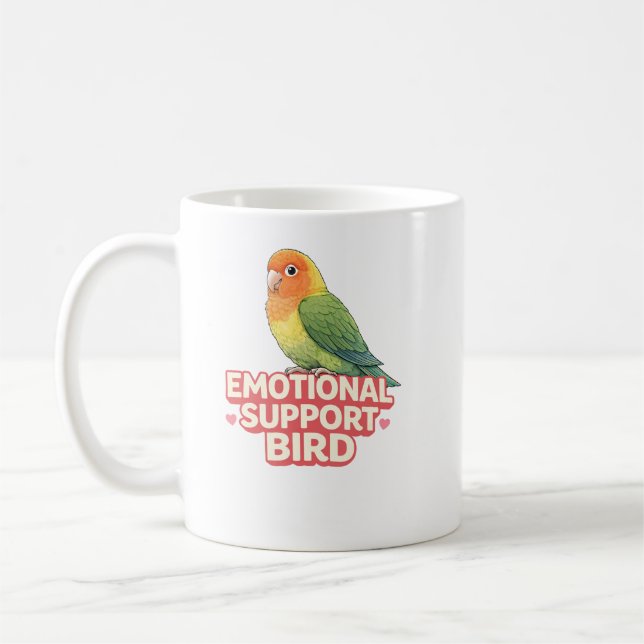 Mug Oiseau de soutien émotionnel Inséparable (Gauche)