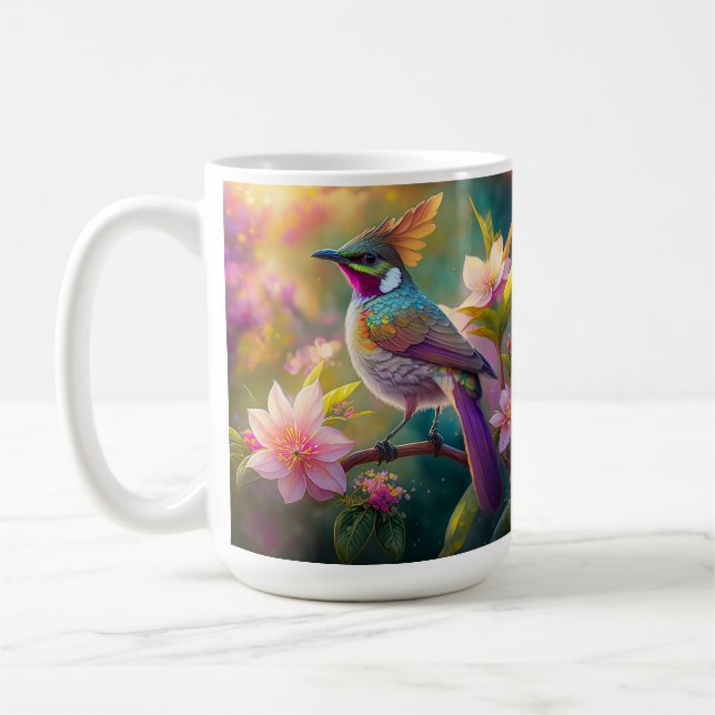 Mug Oiseau d'Imaginaire à arc-en-ciel orangé (Gauche)