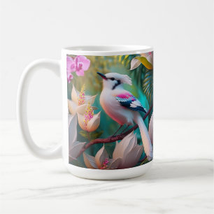 Mug Oiseau d'Imaginaire tacheté blanc crêpé
