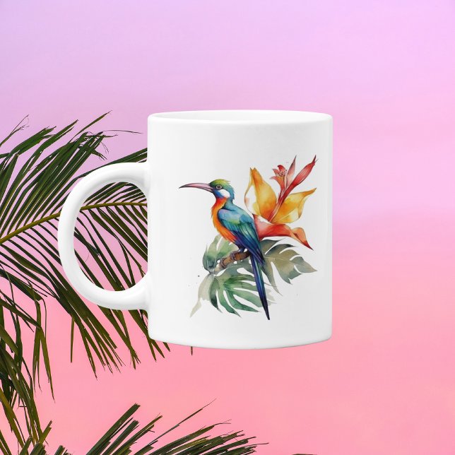 Mug Oiseau du Paradis, fleur phantasy coloré (Créateur téléchargé)