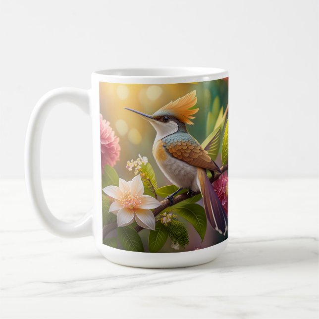 Mug Oiseau Fantastique à Crête Dorée (Gauche)