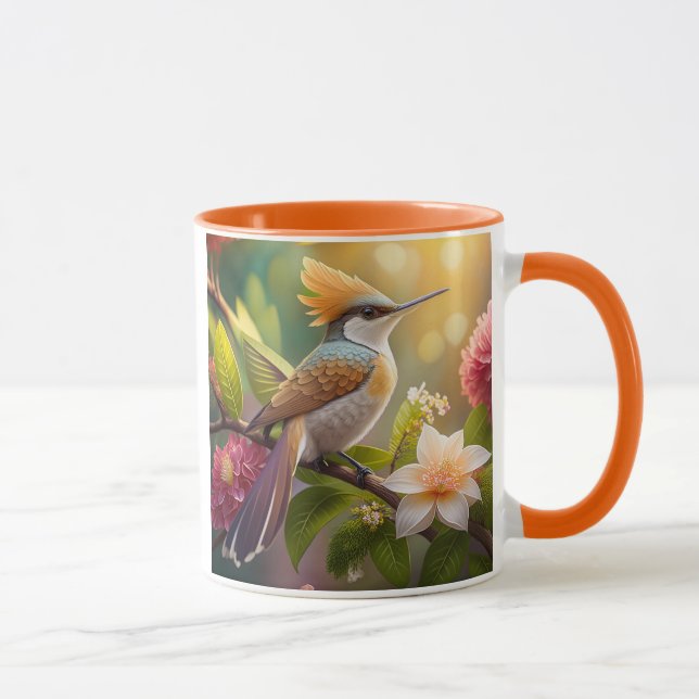 Mug Oiseau Fantastique à Crête Dorée (Droite)