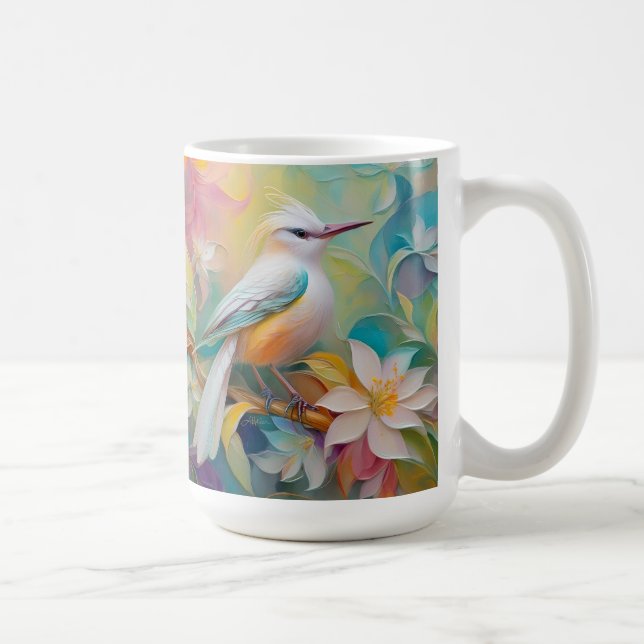 Mug Oiseau Fantastique à Dos Doré Touffu (Droite)