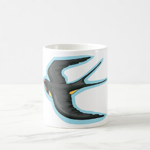 Mug Oiseau Hirondelle en Vol