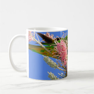 Mug Oiseau Loriquet Arc-en-Ciel Coloré Mangeant du Nec