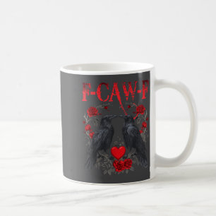 Mug Oiseau noir drôle F-caw-f Anti Saint-Valentin Céli