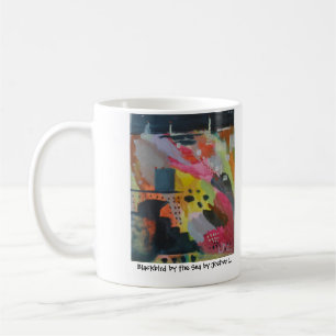 Mug Oiseau noir par la mer par Joshua L.