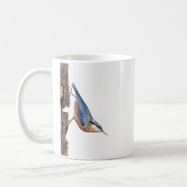Mug Oiseau nuthatch (Sitta Europaea Mug) (Gauche)