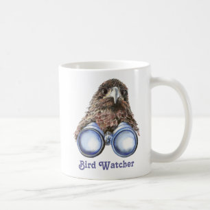 Mug Oiseau Observation Vous Humour animal aquarelle