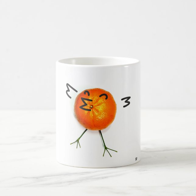 MUG OISEAU, OISEAU ORANGE. (Centre)