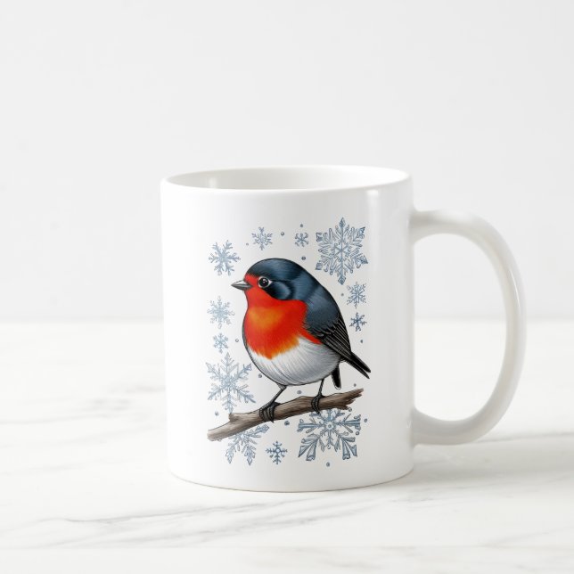Mug Oiseau rouge mignon (Droite)