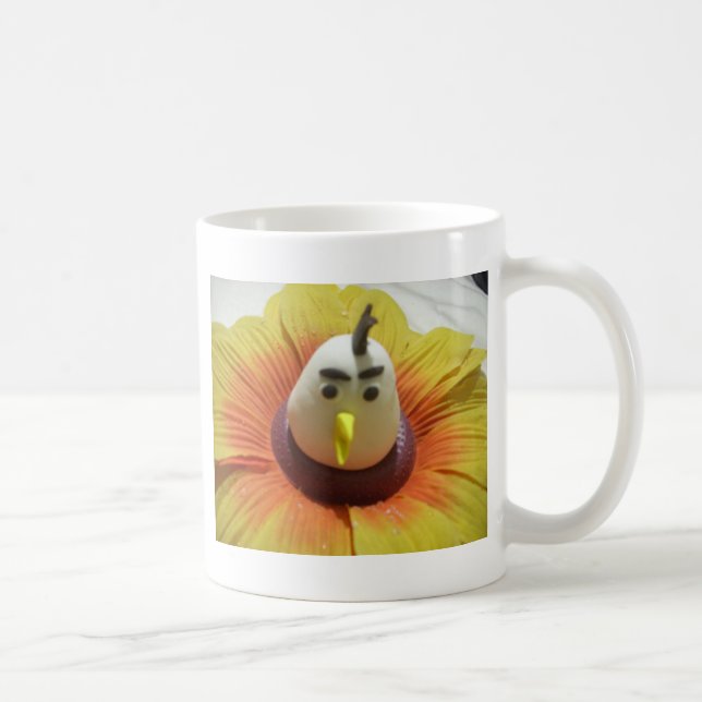 Mug Oiseau sculpté en Tournesol Imprimer (Droite)