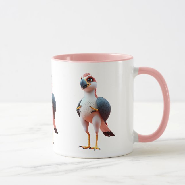 Mug  Oiseau trop marrant avec un gros bec noir. (Droite)