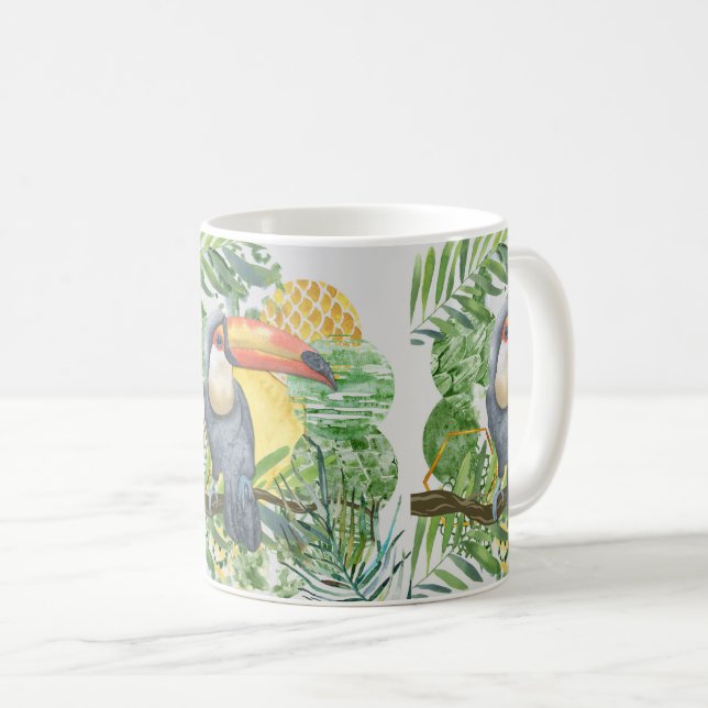 Mug Oiseau tropical coloré du Toucan : Faune exotique (Devant droit)