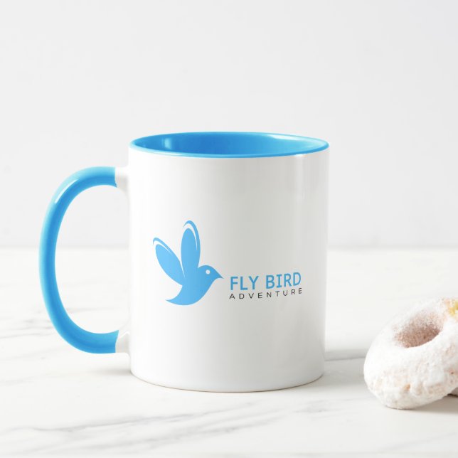 Mug Oiseau volant bleu (Avec donut)