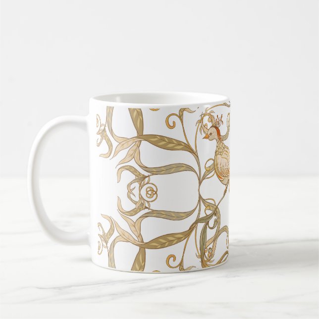 Mug Oiseaux à fleurs Art nouveau (Gauche)