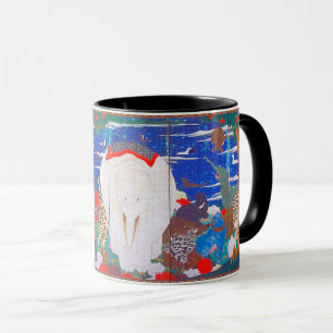 Mug Oiseaux, animaux et Plantes floraux(droite)Jakuchu