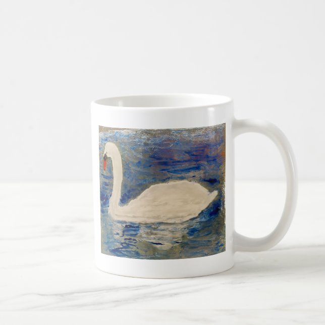 Mug Oiseaux Art Swan réflexions (Droite)