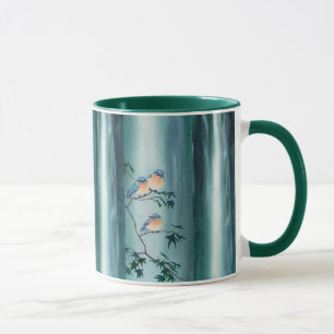 Mug OISEAUX BLEUS HEUREUX par SHARON SHARPE