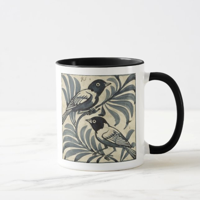 Mug Oiseaux bleus (la semaine sur le papier) (Droite)