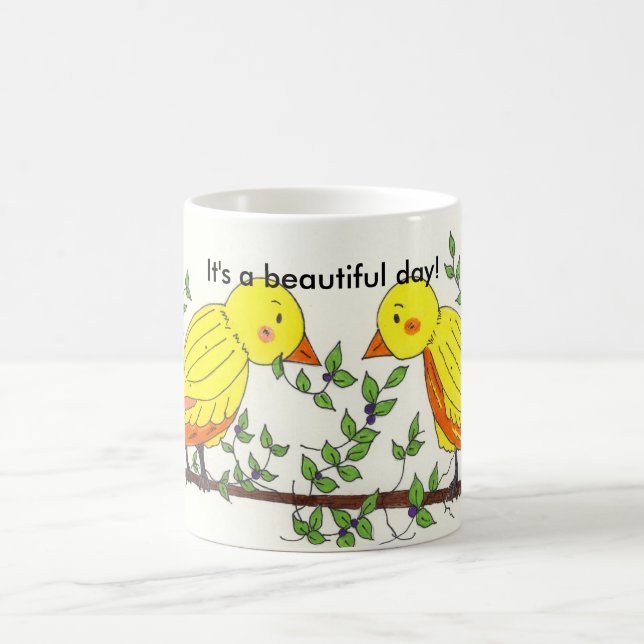 Mug Oiseaux dans les cimes des arbres (Centre)