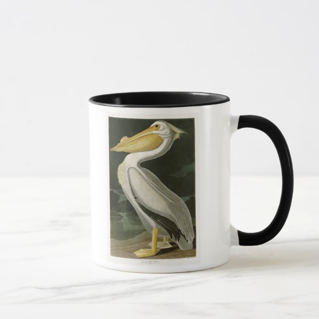 Mug Oiseaux de John James Audubon de pélican blanc de (Droite)