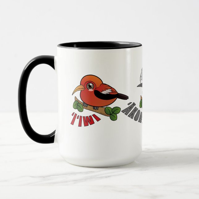 Mug Oiseaux de la forêt hawaïenne autochtone (Gauche)