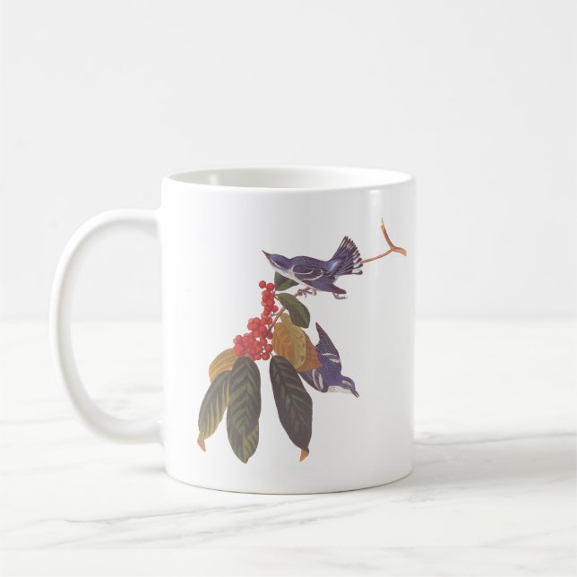 Mug Oiseaux de Paruline bleu-vert d'Audubon (Gauche)